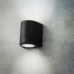 Aosta applique per esterni nera anti corrosione ip55 top light