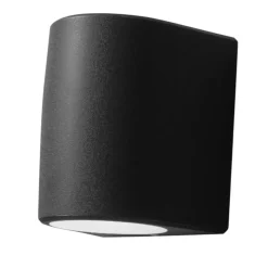 Aosta applique per esterni nera anti corrosione ip55 top light