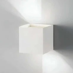 Ap cube ondaluce applique led da esterno bianca