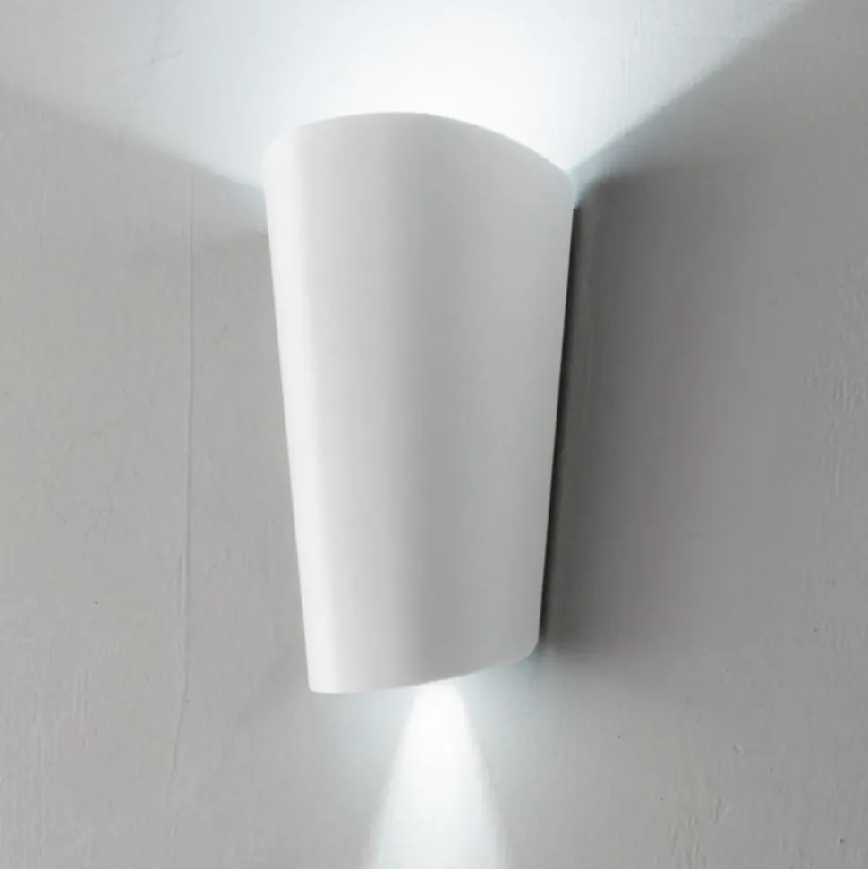 Ap pic ondaluce applique da esterno cono bianco led