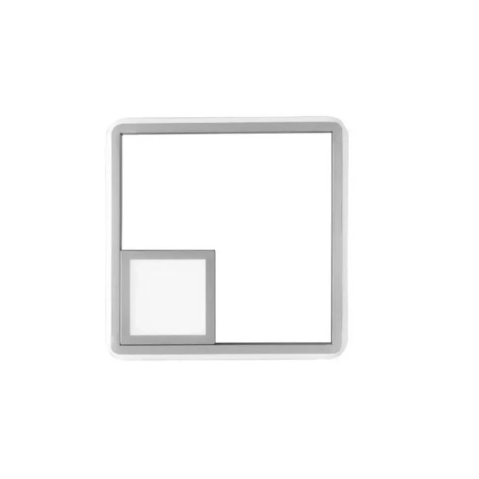 Ap dowel ondaluce applique led grigia squadrata moderna