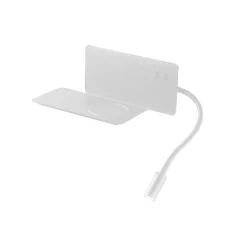 Ap flat ondaluce applique comodino destro camera da letto bianca led presa usb