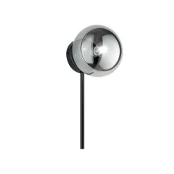 Ap jewel ondaluce applique moderna nera sfera boccia vetro