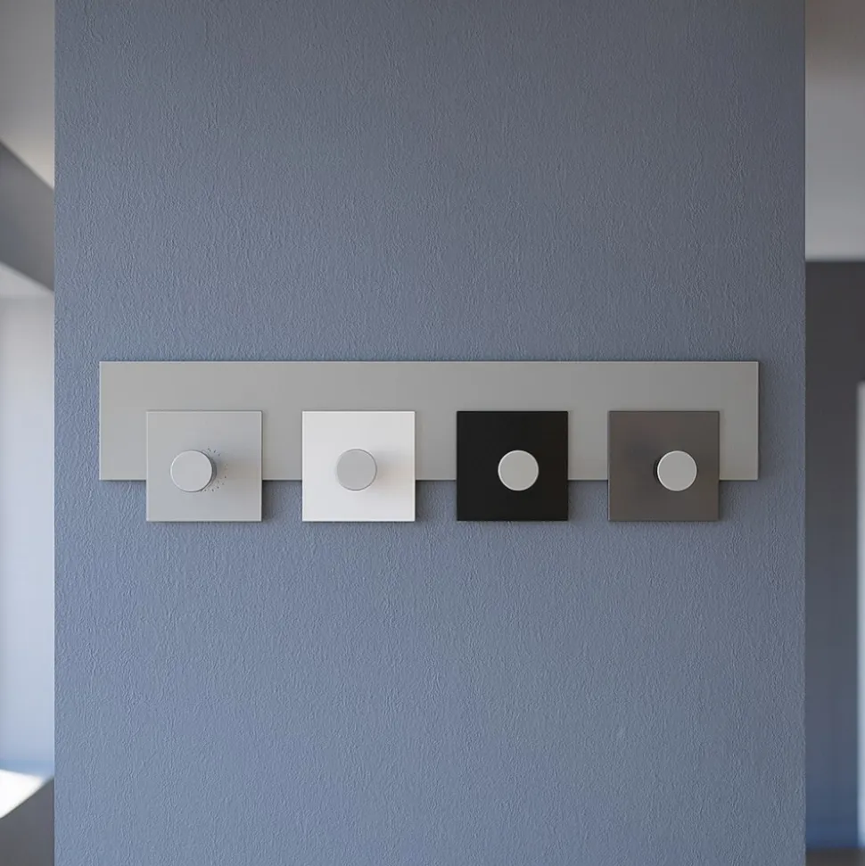 Appendiabiti a muro 4 ganci nero bianco grigio moderno