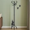 Appendiabiti con gli uccellini nero design moderno