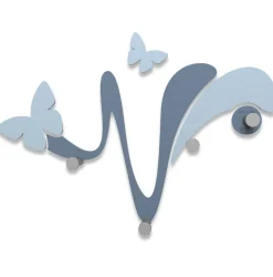 Appendiabiti da parete butterfly legno colore carta da zucchero