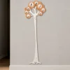 Appendiabiti da parete design moderno albero legno colore terracotta