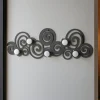 Appendiabiti da parete design moderno metallo colore fango
