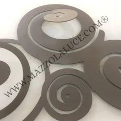 Appendiabiti da parete design moderno metallo colore fango