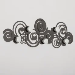 Appendiabiti da parete design moderno metallo colore fango