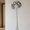 Appendiabiti da parete moderno albero legno colore nero grigio