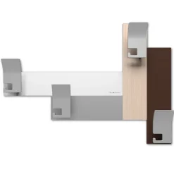 Appendiabiti moderno da parete rovere