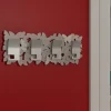 Appendiabiti moderno da parete farfalle legno colore tortora