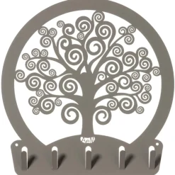 Appendichiavi albero della vita da parete colore fango