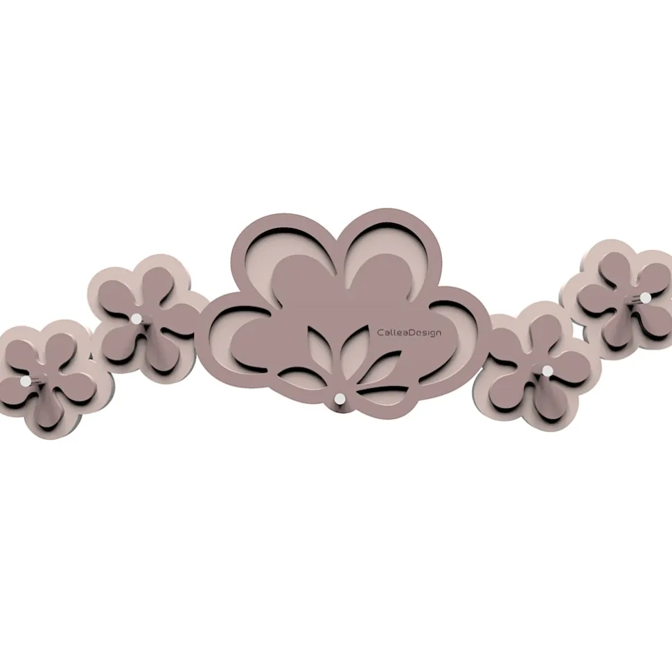 Appendichiavi a parete moderno magnetico legno colore grigio prugna