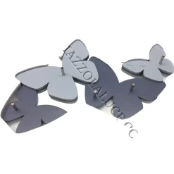 Appendichiavi da parete magnetico farfalle colore carta da zucchero