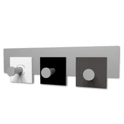 Appendi panni a muro 3 ganci nero bianco grigio