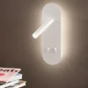 Ap plate ondaluce applique per comodino camera da letto bianca led orientabile