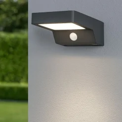 Applique a luce solare da esterno con sensore movimento 5w 3000k