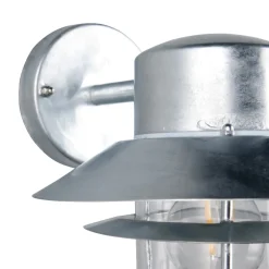 Applique acciaio zincato per esterno anti salsedine ip44