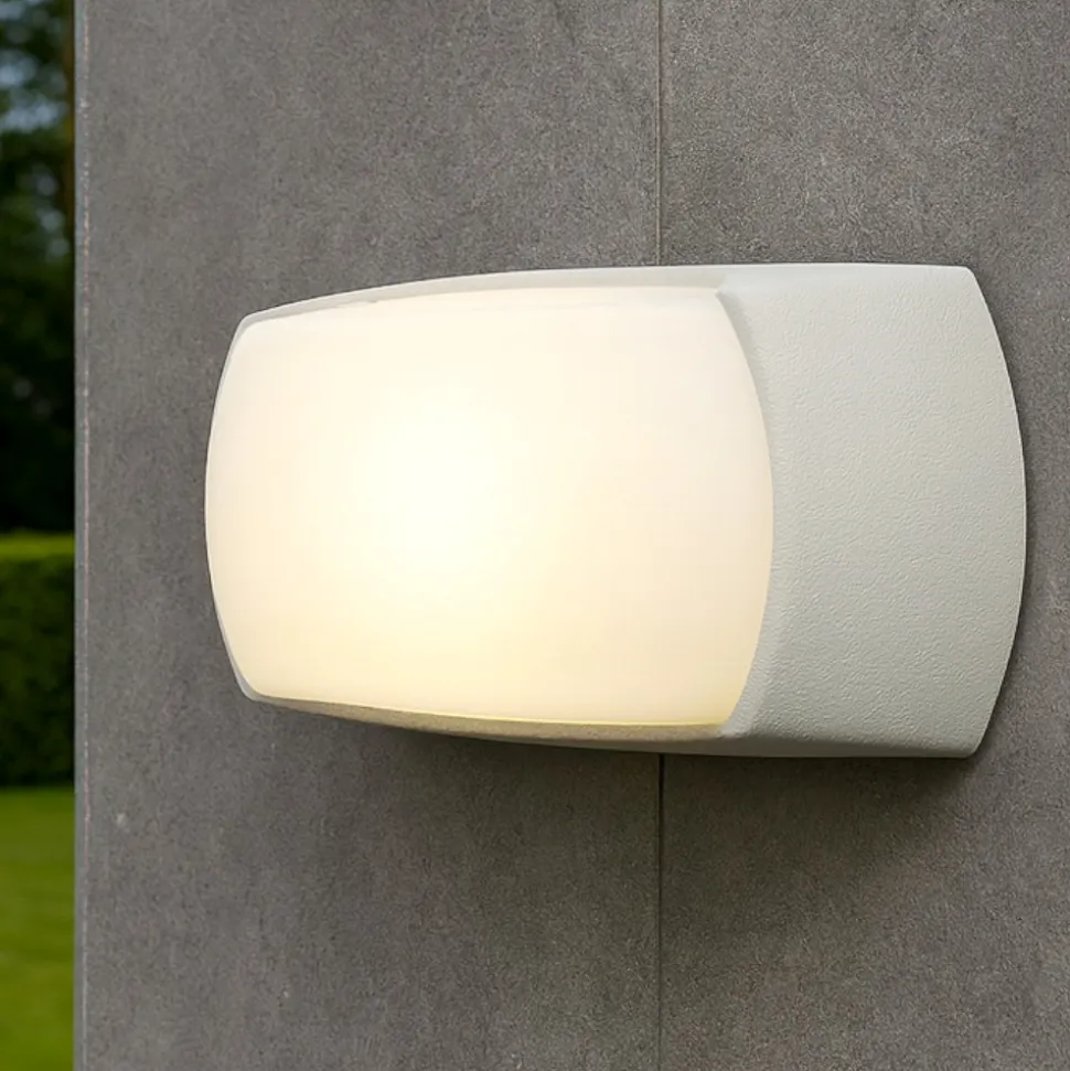 Applique andora bianca top light per esterno anti corrosione ip66
