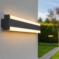 Applique anti corrosione da esterno led antracite ip54