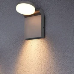 Applique antracite da esterno orientabile led anti corrosione