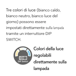 Applique antracite da esterno orientabile led anti corrosione