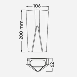 Applique antracite per esterno design moderno led 9w 3000k