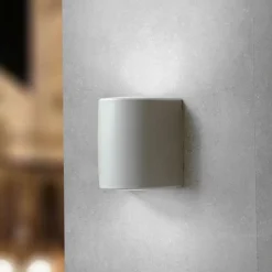 Applique aosta grigia per esterno balcone bi emissione ip55 top light
