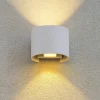 Applique bianca da esterno led 7w 4000k tonda