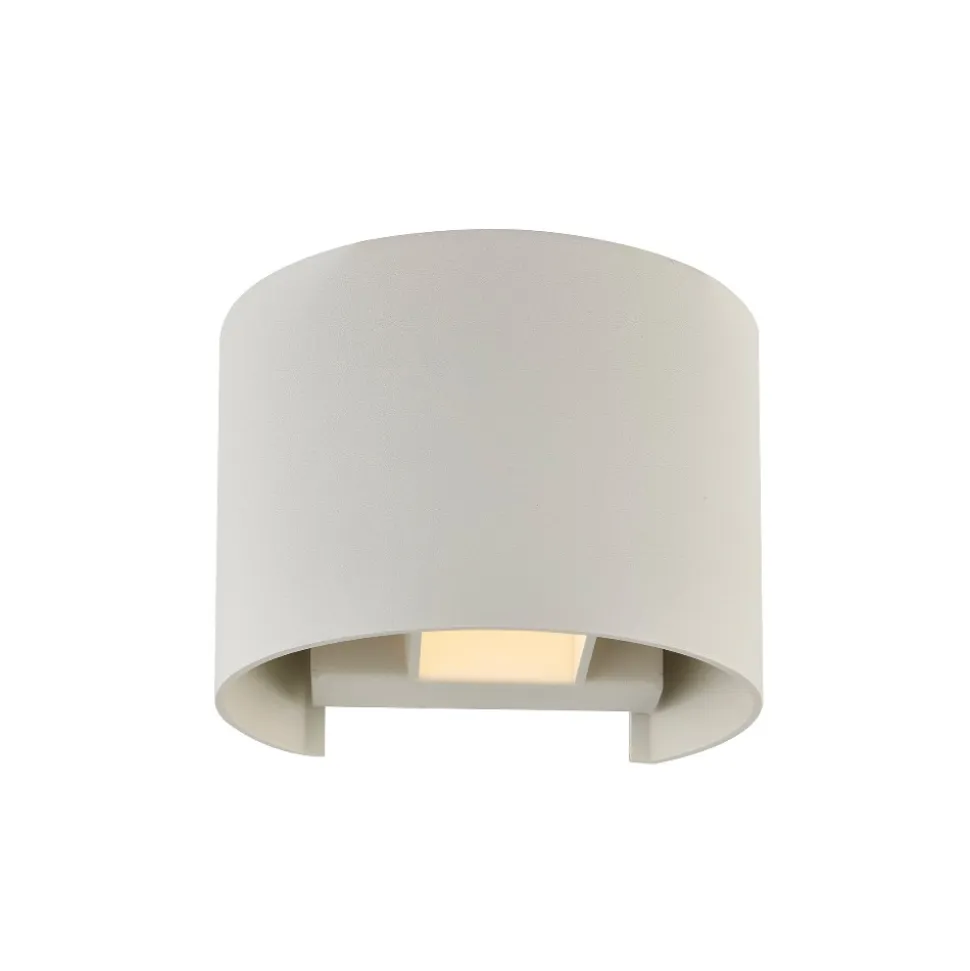 Applique bianca da esterno led 7w 4000k tonda
