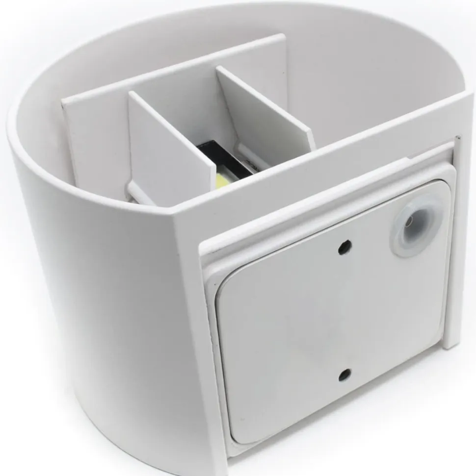 Applique bianca da esterno led 7w 4000k tonda
