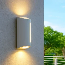 Applique bianca da esterno taglio di luce led 11w 4000k