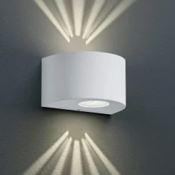 Applique bianca da esterno moderna 4w 3000k fasci di luce regolabili