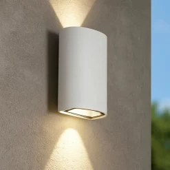 Applique bianca da esterno biemissione luce led 12w 4000k