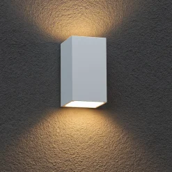 Applique bianca da esterno rettangolare led 12w 3000k