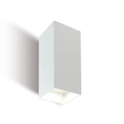 Applique bianca da esterno rettangolare led 12w 3000k