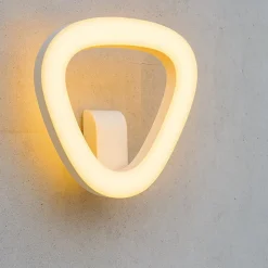 Applique bianca per esterno design moderno led 20w 4000k