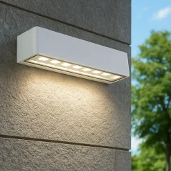 Applique bianca per esterno design rettangolare led 9w 4000k