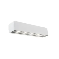Applique bianca per esterno design rettangolare led 9w 4000k