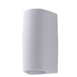 Applique bianca per esterni top light aosta monoemissione ip55