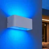 Applique bianco da esterno led rgb da 2700k a 6500k controllo da remoto app ip55 eglo sania-z
