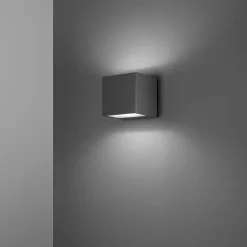 Applique cubo da esterno perenz spot antracite led 3000k ip65