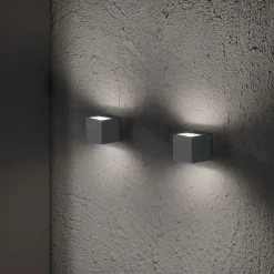 Applique cubo da esterno perenz spot antracite led 3000k ip65