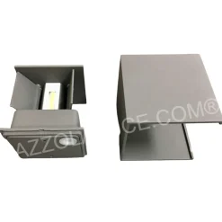 Applique cubo led 6w 3000k antracite isyluce per esterno