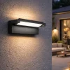 Applique da esterno antracite led 36w cct orientabile ip65 perenz display