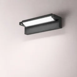 Applique da esterno antracite led 36w cct orientabile ip65 perenz display