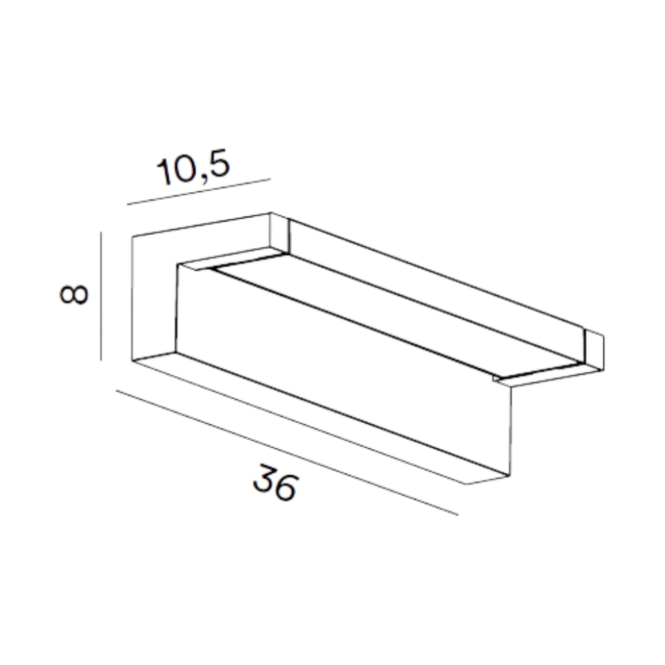 Applique da esterno antracite led 36w cct orientabile ip65 perenz display