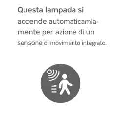 Applique da esterno antracite moderno con sensore di movimento